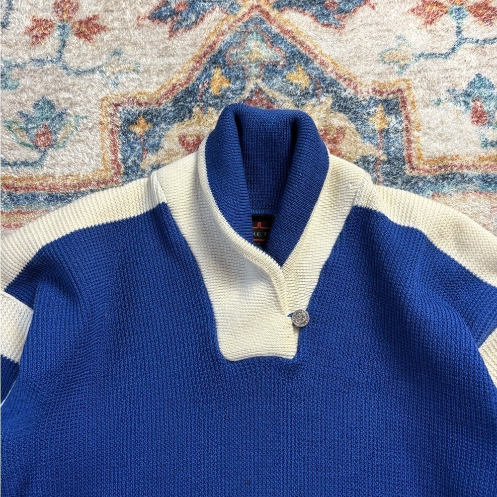 Vintage 80s Demetre Shawl Neck Sweater Medium - Picture 4 of 5